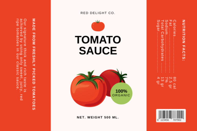 Tomato Sauce Label Template: A Comprehensive Guide to Design, Compliance, and Innovation